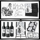 Stilvolles monochromes Parfüm-Modedesign Zubehörtasche