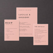 Peach Minimalist First Names Wrap Around Address  (Personalisiere diese Kollektion eines unabhängigen Creators.)