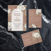 Blaue Hochzeit von Peony & Hydrangea Powder Begleitkarte (Personalisiere diese Kollektion eines unabhängigen Creators.)