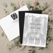 Eleganter Wedding Schlicht Simple QR Code Begleitkarte (Personalisieren Sie die Kollektion dieses unabhängigen Creators. Test)