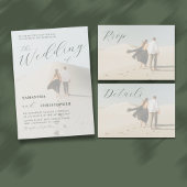 Moderne Foto Sage Green Calligraphy UAWG Begleitkarte