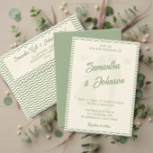 Modern Sage Green Signature Drinks Wedding Sign (Personalisieren Sie die Kollektion dieses unabhängigen Creators. Test)