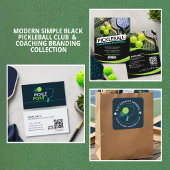Moderner einfacher schwarzer grüner Pickleball-Clu Truckerkappe