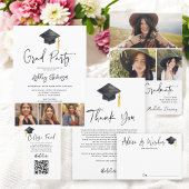 Moderne Schwarz-weiße Skriptberatung wünscht Absch Begleitkarte