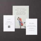 Hazel Foto Moderne Hochzeit retten Datum Acryleinladungen (Personalisiere diese Kollektion eines unabhängigen Creators.)