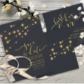 Modern String Lights Best Day Ever Gold ID585 Acryleinladungen