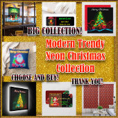 Trendy Christmas Neon Holiday Collection Fußmatte