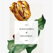 Minimal moderne Blumenstrauß-Hochzeit Danke -