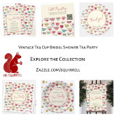 Vintage Tea Party Bridal Shower Pappteller