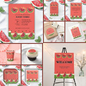 Moderne Watermelon Splash Baby Dusche Einladung