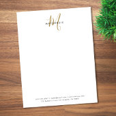 Elegantes, modernes White Blush Pink Script Monogr Planer