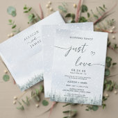 Modern Winter Forest Wedding Save the Date (Personalisieren Sie die Kollektion dieses unabhängigen Creators. Test)