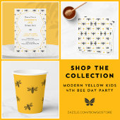 Schwarz-Gelb Moderne, maßgeschneiderte Kinder glüc Satinband