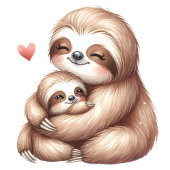 Mama & Baby Sloth Diaper Raffle Baby Shooter Poste Poster