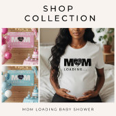 Mom Loading Photo Ultrasound Pink Baby Shower Geschenkschachtel