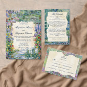 Monet-Kunst-Blumen-Hochzeit-Tischnummer-Sitzkarte (Personalisiere diese Kollektion eines unabhängigen Creators.)