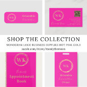 Monogram Logo Pink Gold Business 2024 Planer