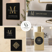 Minimalistischer Monogramm-Schriftname Krawatte