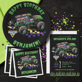 Monster Jam Grave Digger Muster Geschenkpapier