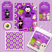 Einfache Minimalistische Schwarz/Rosa Halloween-He Partyhütchen