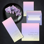 Mood Gradient Wedding Table Pastel Dawn ID741 Einladung