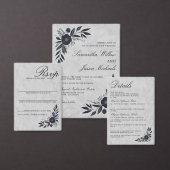 Moody Black Floral Geschenkanhänger (Personalisiere diese Kollektion eines unabhängigen Creators.)