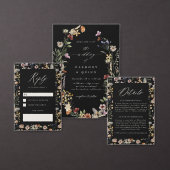 Boho Wildflower Wedding Sticker Label (Personalisiere diese Kollektion eines unabhängigen Creators.)