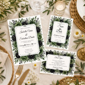 Düster-botanische Hochzeit Save The Date