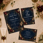 Düster-gotische Kerzenhochzeit Save The Date