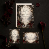 Düster-gotische Winterhochzeit Save The Date