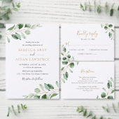 Elegant Watercolor Greenerity Wedding Guest Book Gästebuch (Personalisiere diese Kollektion eines unabhängigen Creators.)