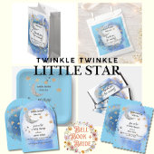 Celestial Moon Stars, Dark Blue And Gold Einladung