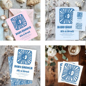 Moon Glow Boho Moderne Niedliche Babydusche CUSTOM Runder Aufkleber