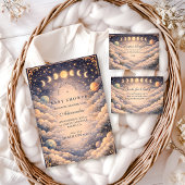 Moon Phases Space Baby Shower Serviette