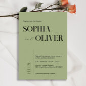 Moderne minimalistische Typografie Einladung