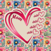 Mamas mit personalisiertem Namen überall in der Dr Fliese