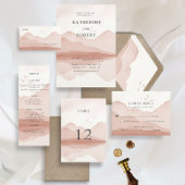 Blush Mountain Range Landschaft Hochzeit Acrylschild
