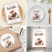 Mein erster Rodeo Wild West Cowboy Geburtstag Pappteller