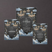Mystic Clouds Opulent Chandelier Wedding Begleitkarte (Personalisiere diese Kollektion eines unabhängigen Creators.)