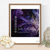 Minimal Chakras handgefertigte Schmuckkollektion Visitenkarte