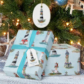 Nautical Ligthhouse Coastal Weihnachten Badhandtuch Set