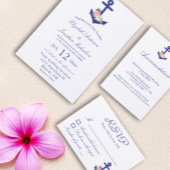 Nautical Floral Summer Wedding Wasserflaschenetikett