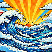 Whale Themed Nautical Boy's Birthday Party Serviette