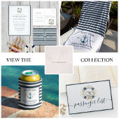 Nautische Marine und Weißbachelorette Personalisie Tasche