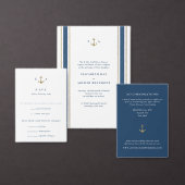 Nautical Monogram Wedding Cocktail Napkin Serviette (Personalisiere diese Kollektion eines unabhängigen Creators.)