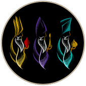 Navidad Reyes Magos estilo bordado Ornament Aus Metall