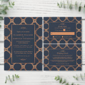 Vintag Geometrische Art Deco Gatsby Hochzeit Geschenkschachtel (Personalisiere diese Kollektion eines unabhängigen Creators.)