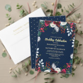 Junggesellinnenabschiede? Navy Blue Burgundy Einladung (Personalisieren Sie die Kollektion dieses unabhängigen Creators. Test)