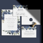 Hintergrund des Hochzeitskabinetts für Navy Blue F Wandteppich