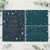 Gold Mystical Stars Name  Wedding  Gummistempel (Personalisiere diese Kollektion eines unabhängigen Creators.)